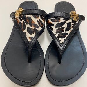 Tory Burch Leather Flat Thong